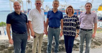 Klagenfurter Wirtschaftsdelegation Besichtigung Hafen Koper