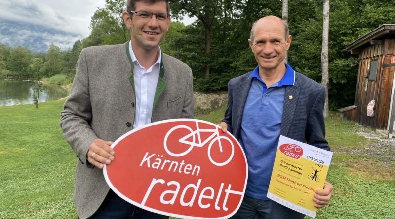 LR Martin Gruber und Bürgermeister Manfred Fleißner.