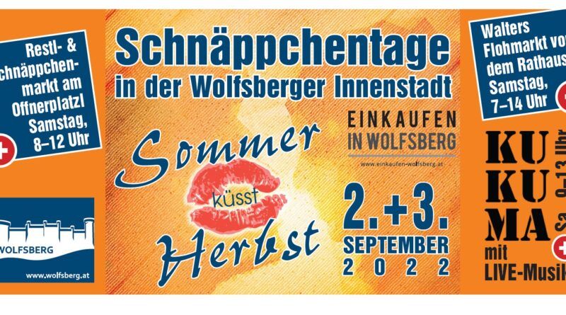 Wolfsberg Schnäppchentage Sommer küsst Herbst