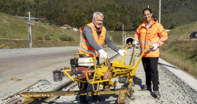 Abschluss der ÖBB-Gleisarbeiten auf der Koralmbahn in Kärnten