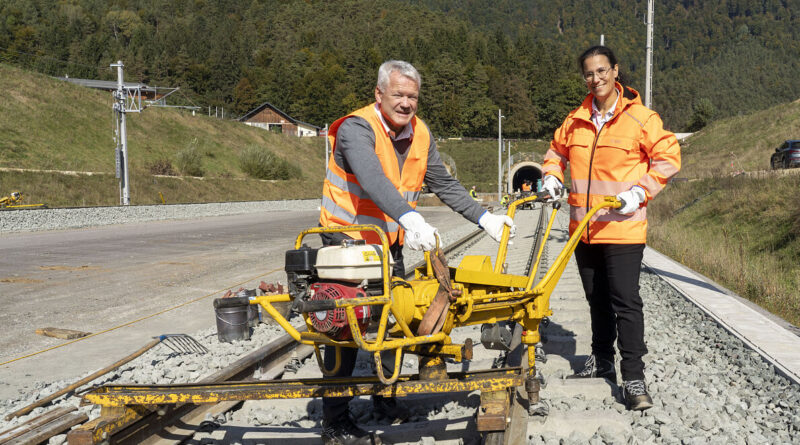 Abschluss der ÖBB-Gleisarbeiten auf der Koralmbahn in Kärnten