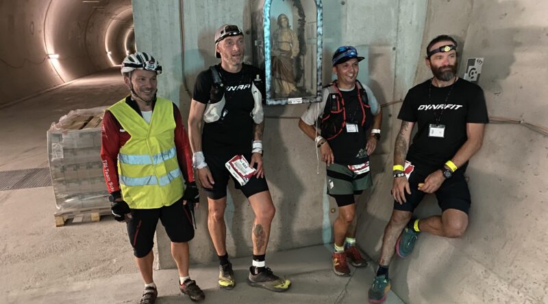 In Kooperation mit den ÖBB durchquerten drei Trailrunner die 33 Kilometer des Tunnels und brachen dabei sogar einen Weltrekord.