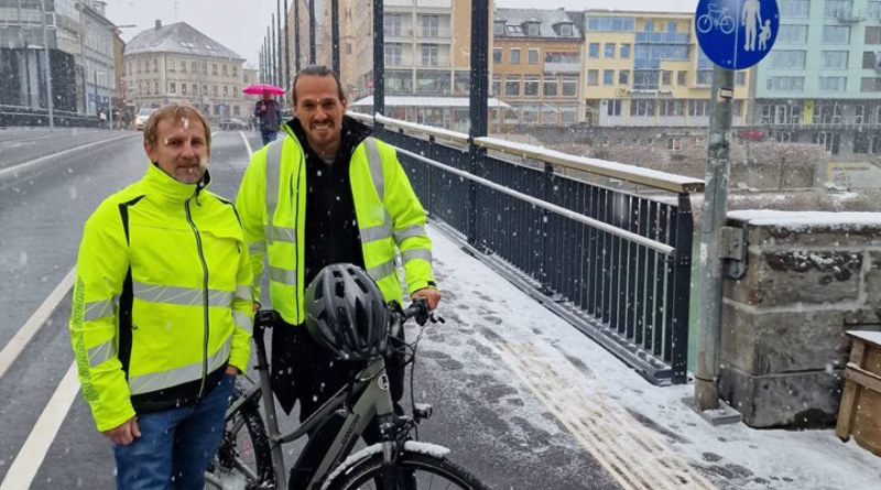 Die Stadtbrücke in Villach ist seit dieser Woche wieder frei befahrbar - mit einigen Neuerungen für Radfahrer