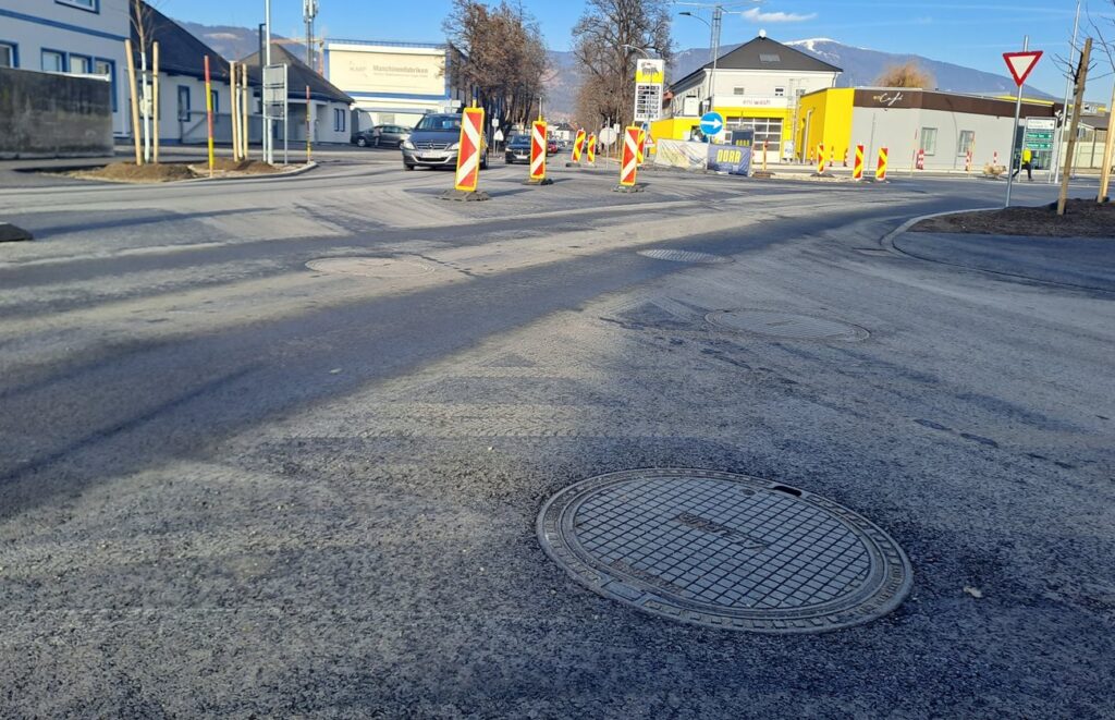 Bei der Sanierung der Italiener Straße wurde auch ein modernes Entwässerungssystem miterrichtet