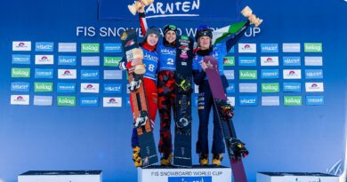 Die Lokalmatadorin Sabine Schöffman konnte heute auf der Simonhöhe den Sieg im Snowboard-Weltcup erringen