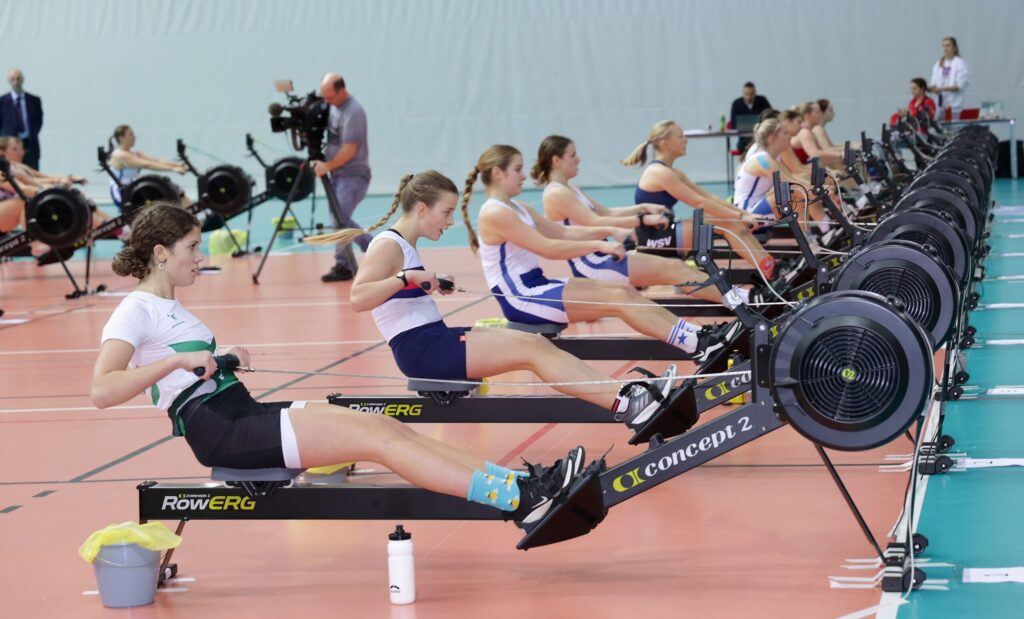 Im Sportpark Klagenfurt finden heute die 35. Staatsmeisterschaften im Indoor-Rudern statt