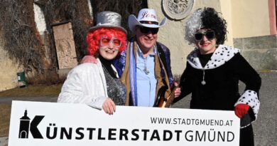 Die Künstlerstadt Gmünd lädt am Faschingsdienstag (13. Februar) zum Umzug und zur "Gmündner Gschnas"