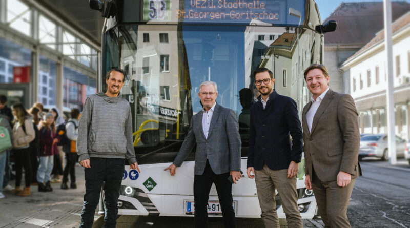 Erster Wasserstoffbus für Villachs Buslinie