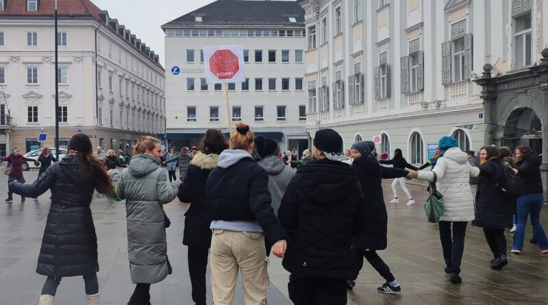 Im Rahmen der weltweiten Kampagne "ONE BILLION RISING" findet diesen Freitag eine Demonstration am neuen Platz in Klagenfurt statt