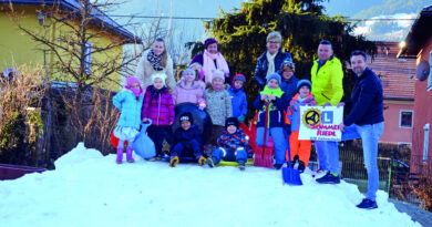 Die Kinder aus den städtischen Kindergärten Spittal konnten letzte Woche einen Skikurs im Ochsengarten in Paternion genießen