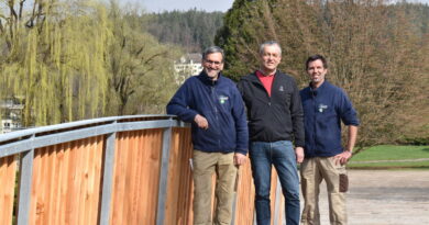 Die Lotusbrücke im Klagenfurter Europapark wurde vor kurzem neu gebaut