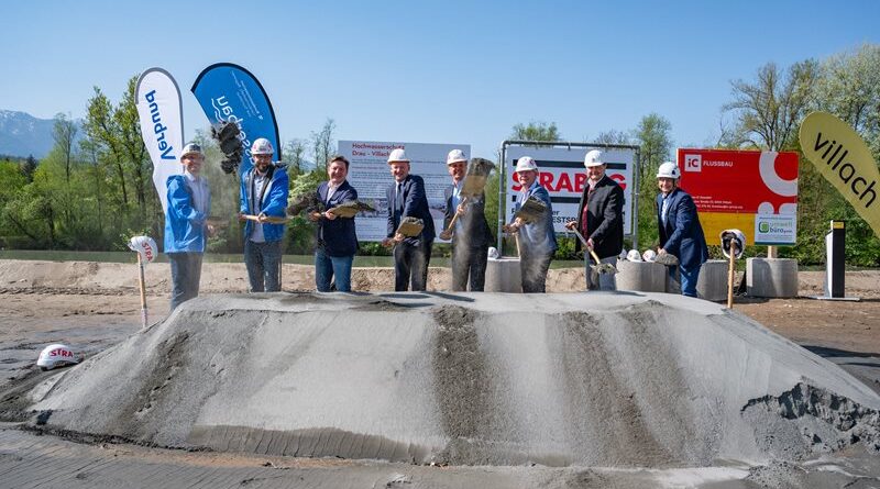 In Villach erfolgte gestern der Spatenstich für ein neues Projekt zum Hochwasserschutz