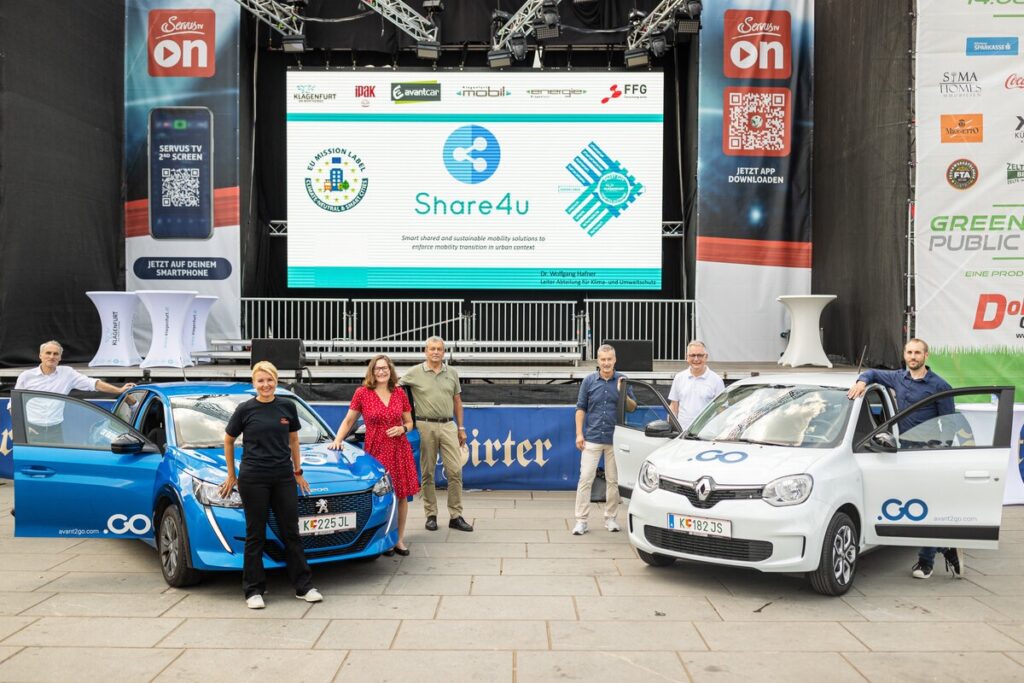 Elektro-Carsharing erobert Klagenfurt: Mehr Flexibilität und Nachhaltigkeit durch das Projekt „Share4u“