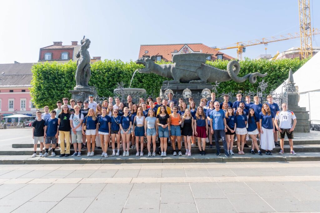 Am Mittwoch besuchten Schülerinnen und Schüler aus Klagenfurts Partnerstadt Dachau die Landeshauptstadt