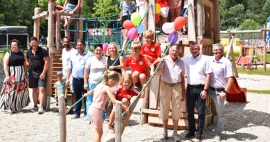 Eberndorf neuer Kinderspielplatz und Motorikpark in Mittlern