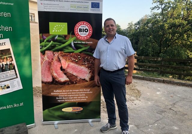 Rindfleisch aus Kärnten zählt zur Weltspitze. Am Bild: Josef Fradler, Obmann der Genossenschaft Kärntner Fleisch