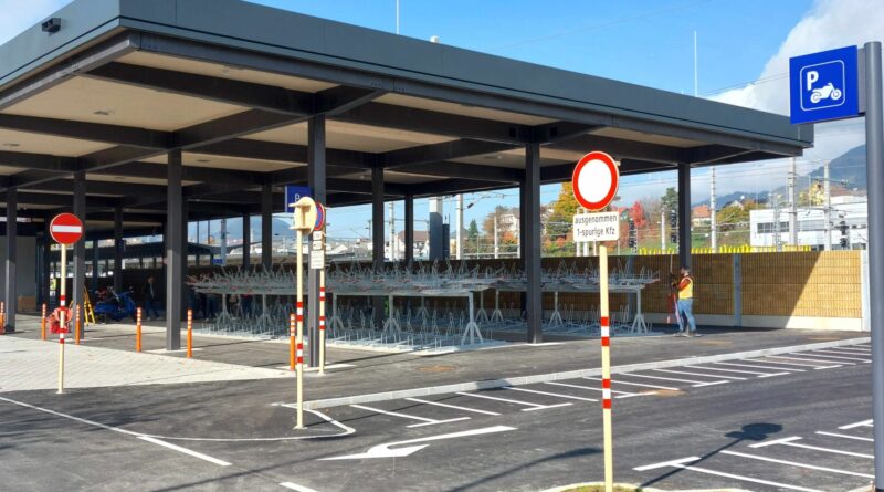 Hauptbahnhof Villach: Fertigstellung Bike&Ride Anlage Ost