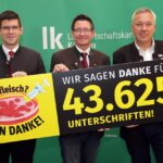 LK Kärnten sammelt 43.625 Unterschriften gegen Laborfleisch