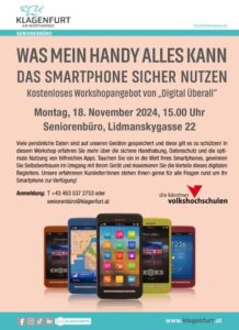 „Das Smartphone sicher nutzen“ – Digitalisierung leicht gemacht