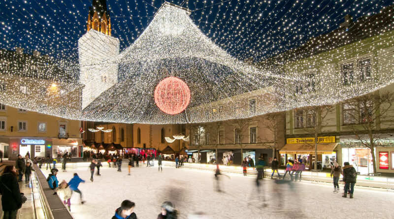 Eiszeit auf dem Villacher Rathausplatz